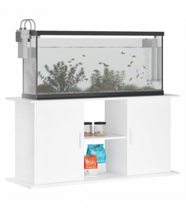 vidaXL Aquarium Stand White 121x41x58 cm Engineered Wood