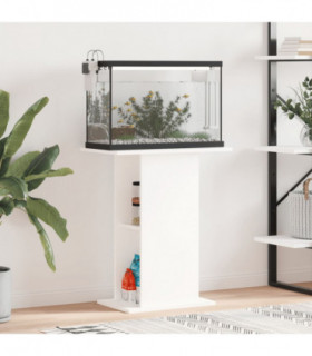 vidaXL Aquarium Stand White 60.5x36x72.5 cm Engineered Wood