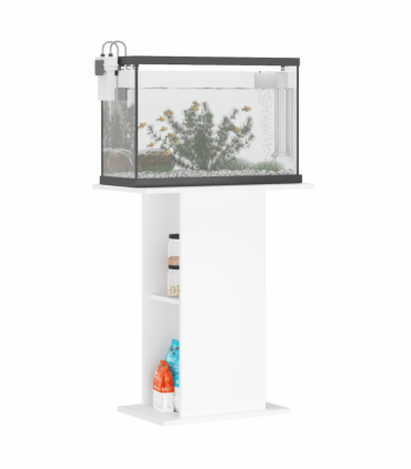 vidaXL Aquarium Stand White 60.5x36x72.5 cm Engineered Wood