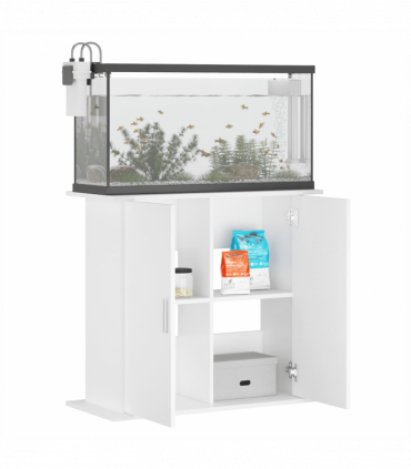 vidaXL Aquarium Stand White 81x36x73 cm Engineered Wood