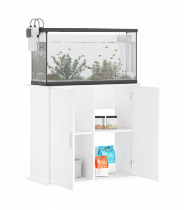 vidaXL Aquarium Stand White 81x36x73 cm Engineered Wood