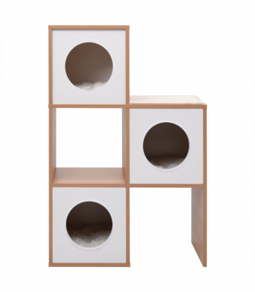 vidaXL Cat Condo House with Sisal Scratching Mat 100 cm