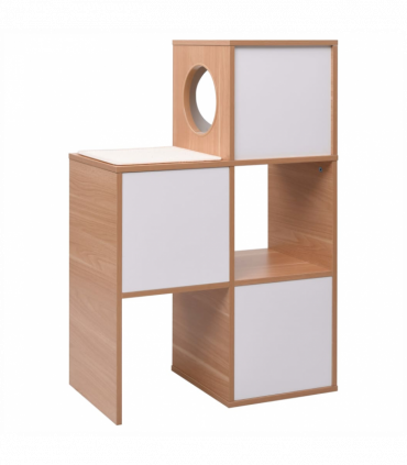 vidaXL Cat Condo House with Sisal Scratching Mat 100 cm