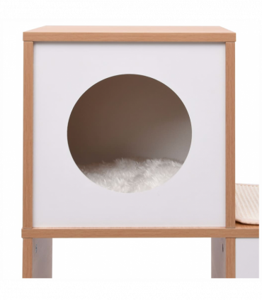 vidaXL Cat Condo House with Sisal Scratching Mat 100 cm