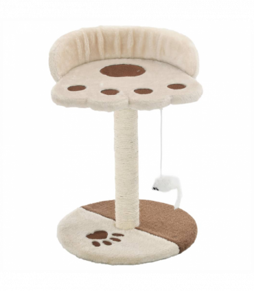 vidaXL Cat Tree with Sisal Scratching Post 40 cm Beige and Brown