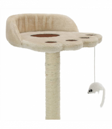 vidaXL Cat Tree with Sisal Scratching Post 40 cm Beige and Brown