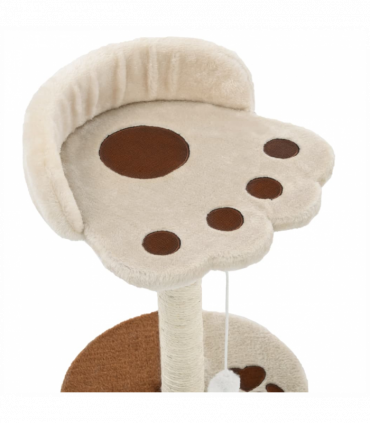 vidaXL Cat Tree with Sisal Scratching Post 40 cm Beige and Brown