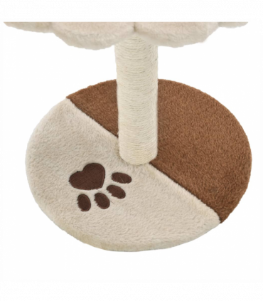 vidaXL Cat Tree with Sisal Scratching Post 40 cm Beige and Brown