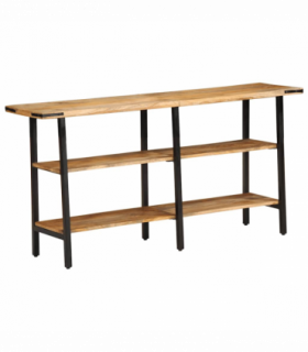 vidaXL Console Table 140x35x70 cm Solid Wood Mango