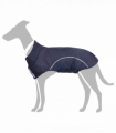 vidaXL Dog Raincoat with Reflective Strips Polyester Navy Blue L