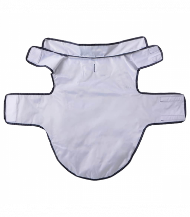 vidaXL Dog Raincoat with Reflective Strips Polyester Navy Blue L