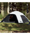 vidaXL Family Tent Dome 6-Person White Blackout Fabric Waterproof