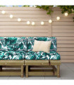 vidaXL Garden Middle Sofa Impregnated Wood Pine