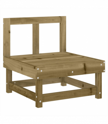 vidaXL Garden Middle Sofa Impregnated Wood Pine