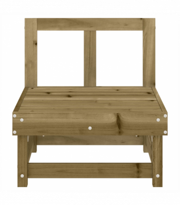 vidaXL Garden Middle Sofa Impregnated Wood Pine