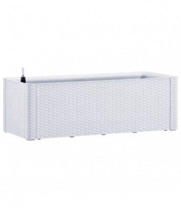 vidaXL Garden Raised Bed with Self Watering System White 100x43x33 cm