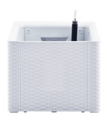 vidaXL Garden Raised Bed with Self Watering System White 100x43x33 cm