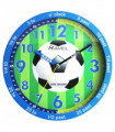 Ravel 25cm Time-Teacher Wall Clock - Blue Football R.KC.12