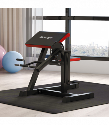 SPORTNOW Adjustable Preacher Curl Bench with Elbow Cushion for Home Gym