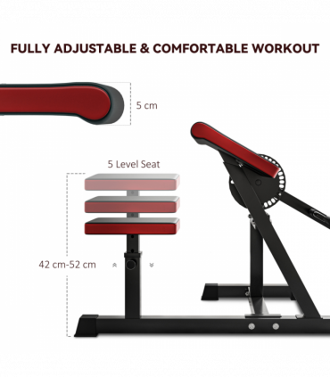SPORTNOW Adjustable Preacher Curl Bench with Elbow Cushion for Home Gym