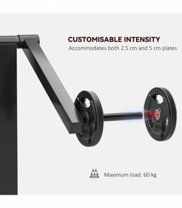 SPORTNOW Adjustable Preacher Curl Bench with Elbow Cushion for Home Gym