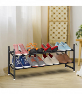 VINSANI SHOE RACK 2 TIER BLACK 1010271