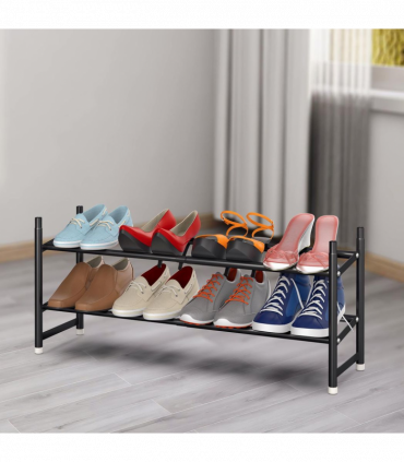 VINSANI SHOE RACK 2 TIER BLACK 1010271