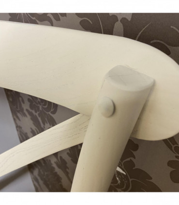 WHITE FRENCH CROSS BACK CHAIR