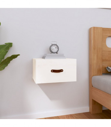 Wall-mounted Bedside Cabinet White 40x29.5x22 cm