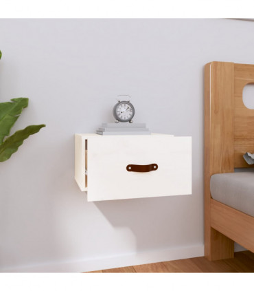 Wall-mounted Bedside Cabinet White 40x29.5x22 cm