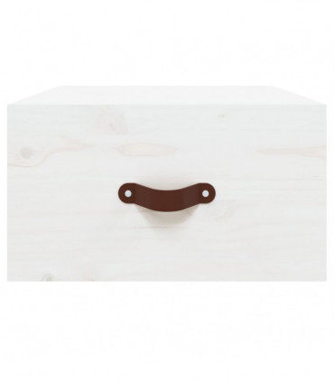 Wall-mounted Bedside Cabinet White 40x29.5x22 cm