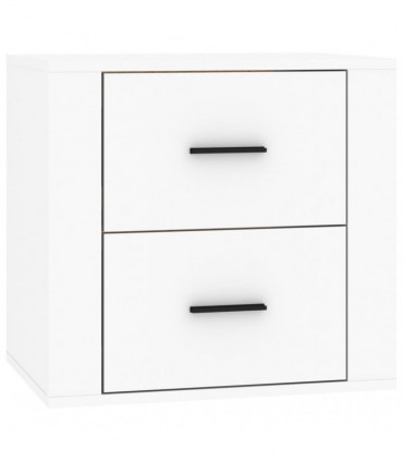 Wall-mounted Bedside Cabinet White 50x36x47 cm