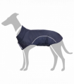 vidaXL Dog Raincoat with Reflective Strips Polyester Navy Blue M