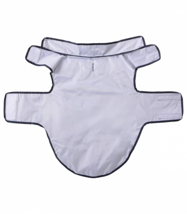 vidaXL Dog Raincoat with Reflective Strips Polyester Navy Blue XL