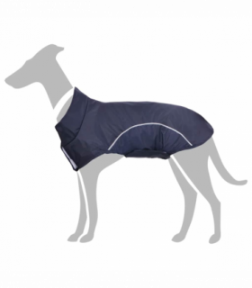 vidaXL Dog Raincoat with Reflective Strips Polyester Navy Blue XXS