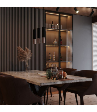 Pendant lamp steel Loopez modern Design GU10