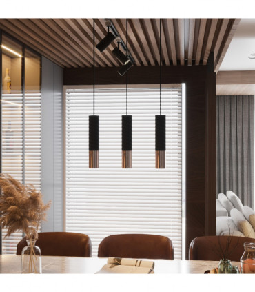 Pendant lamp steel Loopez modern Design GU10