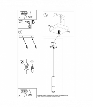Pendant lamp steel Loopez modern Design GU10