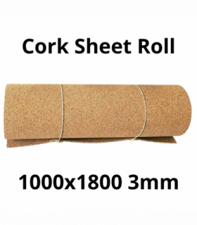 Cork Sheet Roll - 1000x1800mm - 3mm - Décor and DIY - Pack of 1