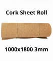 Cork Sheet Roll - 1000x1800mm - 3mm - Décor and DIY - Pack of 1