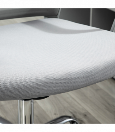 Ergonomic Office Chair Adjustable Height Mesh Chair with Swivel Wheels Grey