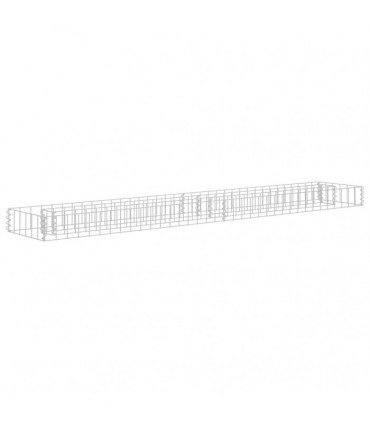 Gabion Raised Bed Galvanised Steel 180x30x10 cm