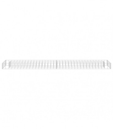 Gabion Raised Bed Galvanised Steel 180x30x10 cm