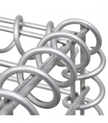 Gabion Raised Bed Galvanised Steel 180x30x10 cm