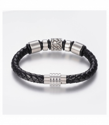 Mens Nautical Leather Bracelet