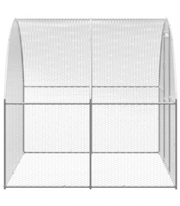 Outdoor Chicken Coop 3x2x2 m Galvanised Steel