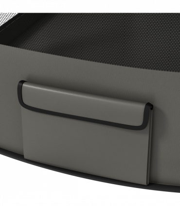 PawHut Portable Dog Pen for Puppies, Rabbits, Kittens, Guinea Pigs - Grey