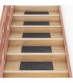 vidaXL Self-adhesive Stair Mats Rectangular 15 pcs 60x25 cm Grey