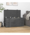 Storage Box Grey 91x40.5x42 cm Solid Wood Pine