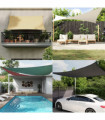 vidaXL Sunshade Sail Oxford Fabric Rectangular 3x6 m Dark Green
